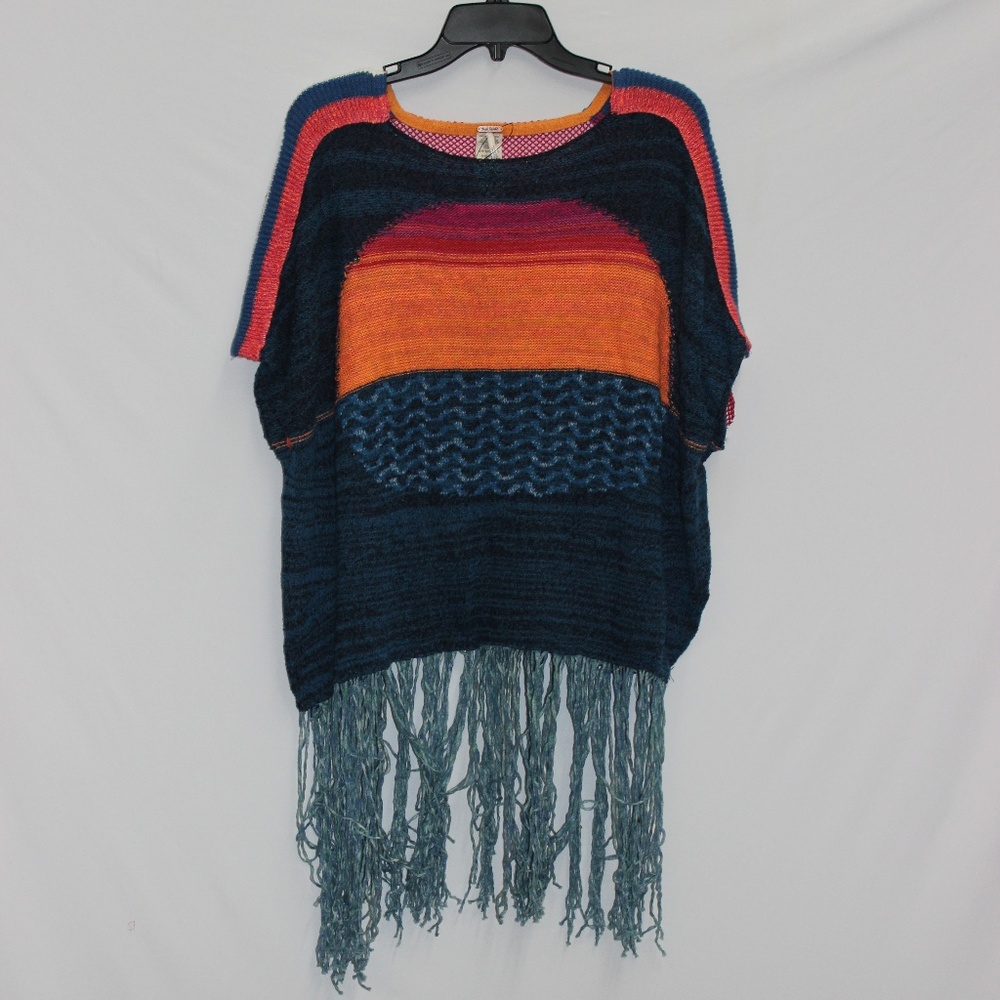 free people multi colored knit top